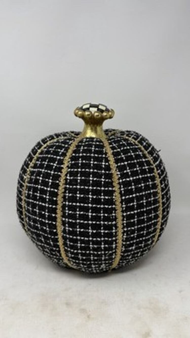 Mackenzie Childs Boucle Pumpkin Halloween Retired Limited Edition FLAW READ
